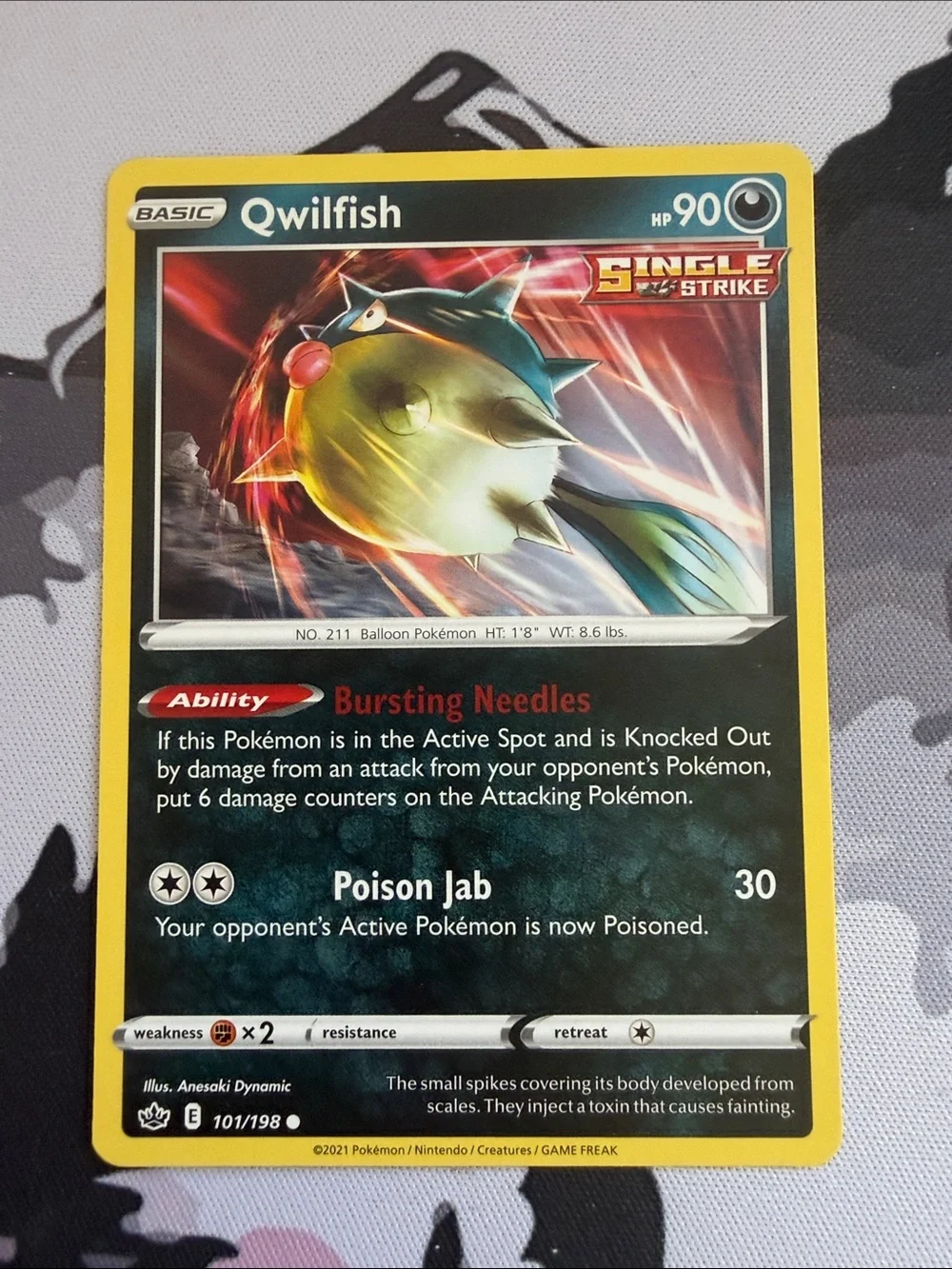 Qwilfish & Hisuian Overqwil Evolution Lot | 3 Pokémon Cards | ✨5/$25✨